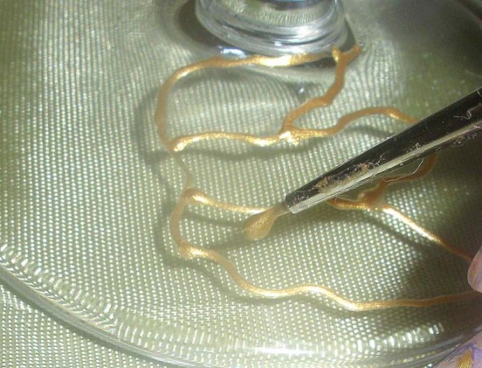 Витражная роспись бокалов "Пьяные цветы"