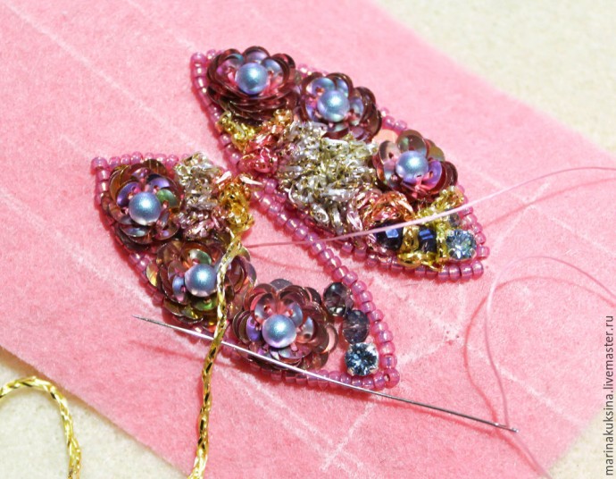 Создаем брошь жучка "Цветочник": часть 2
