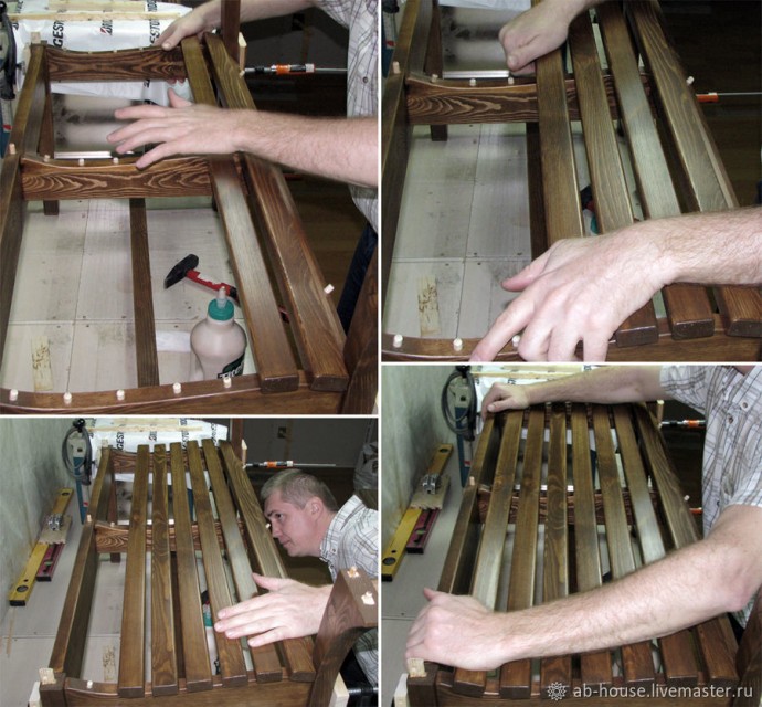 Мастерим дачную скамью "Полевая ромашка": часть 5