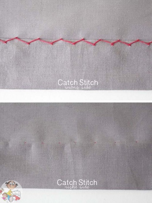 Обмёточные ручные швы для швейной заметочки