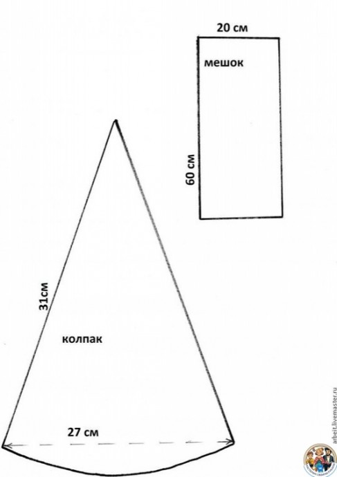 Шьём симпатичного Деда Мороза
