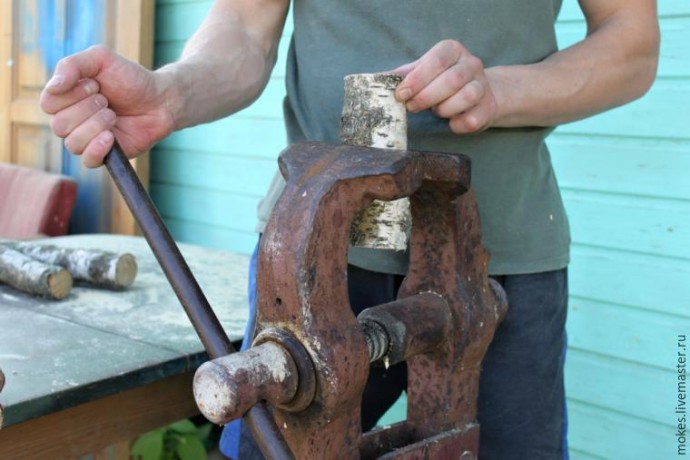 Как сделать березовый светильник: часть 1