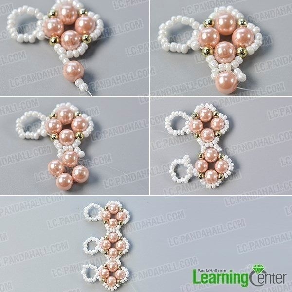 Широкий браслет из бисера и бусин