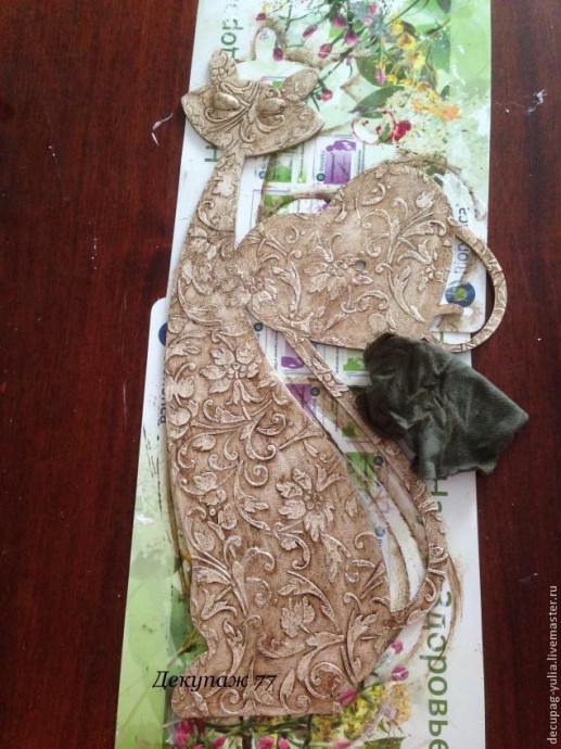 ​Создание настенных часов "Кошка-хамелеон": часть 3