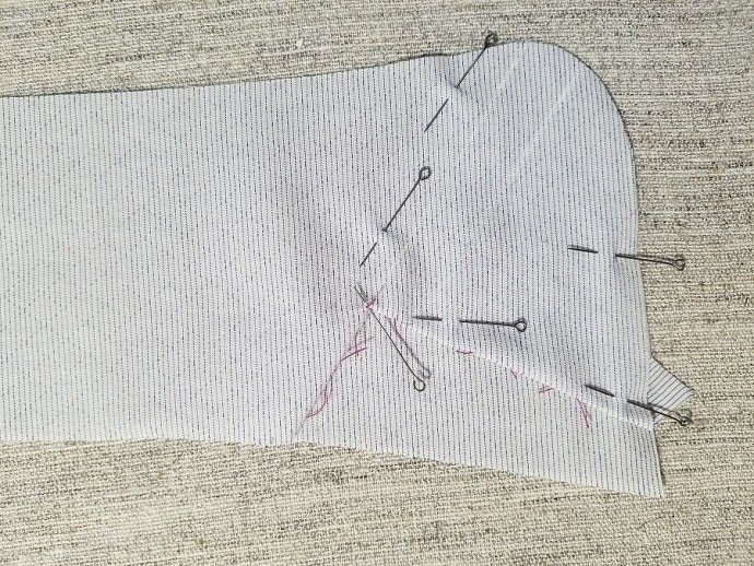 Обработка воротника мужской рубашки с кулисками для косточек Обработка воротника мужской рубашки с кулисками для косточек