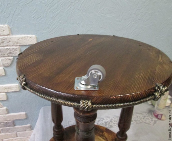 ​Мастерим кофейный столик с "коваными" элементами: часть 4