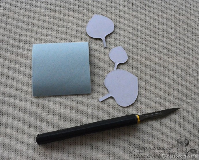 Создаем эвкалипт "Бейби Блю" из фоамирана: часть 1