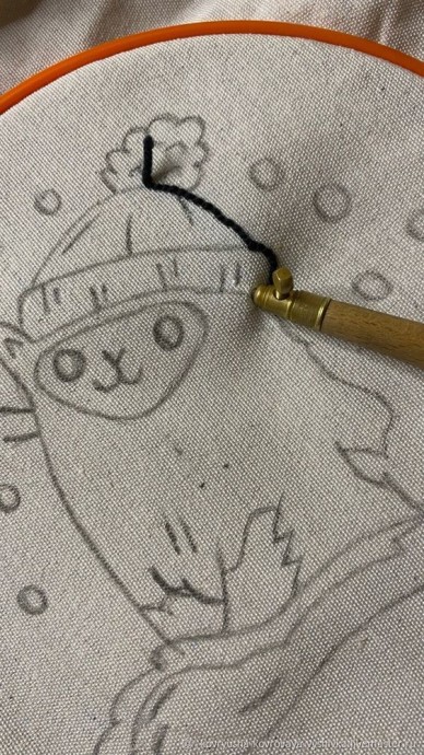 Шоппер с котиком в технике ковровой вышивки: мастер-класс, часть 1