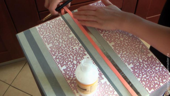 ​Декорирование сундука в объемной технике: часть 2