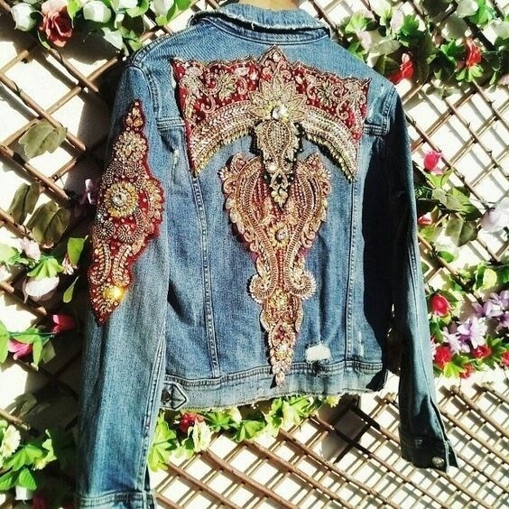 ​Идеи украшения джинсовых курток