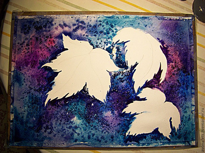 Осенний мастер-класс: акварель по-мокрому, часть 1