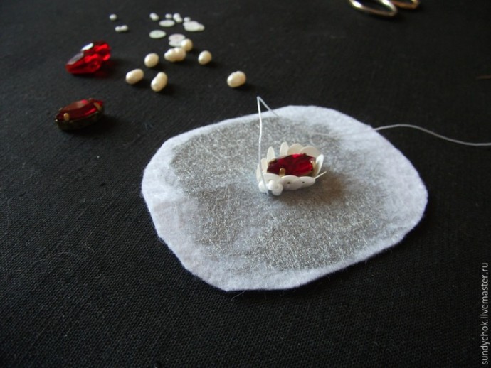 ​Создаем свадебные серьги "Мирослава": часть 2