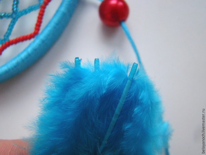 Плетем "ловца снов" с бисером: часть 4