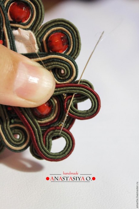 Создание шикарного сутажного браслета с агатом: часть 2