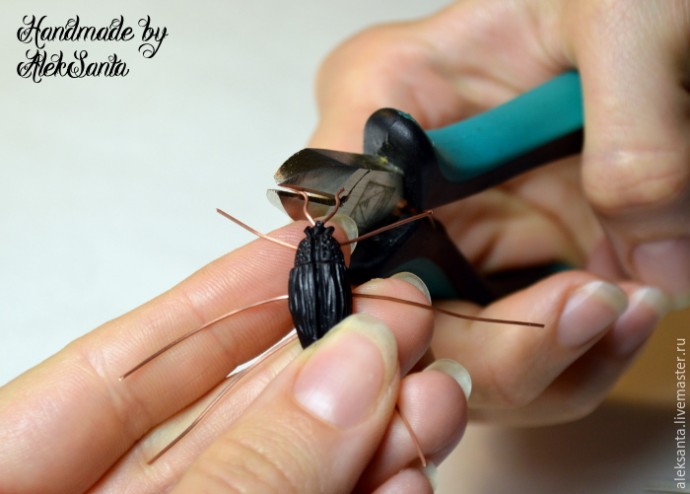 Жук из запекаемой полимерной глины: мастер-класс, часть 2