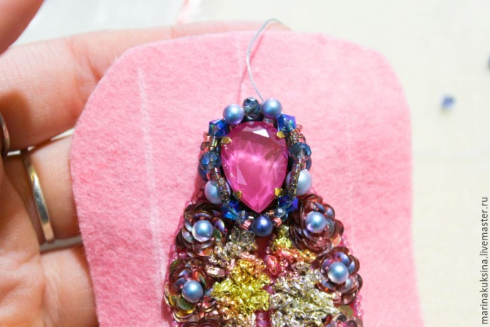 Создаем брошь жучка "Цветочник": часть 4