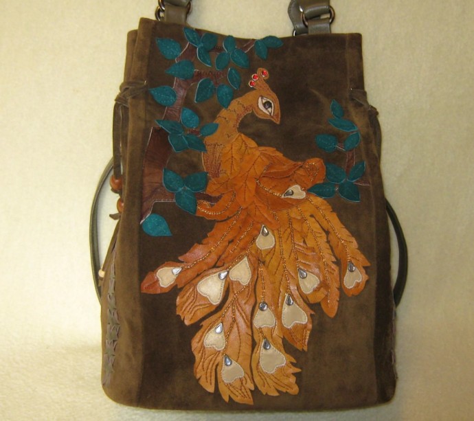 Аппликации из кожи и замши