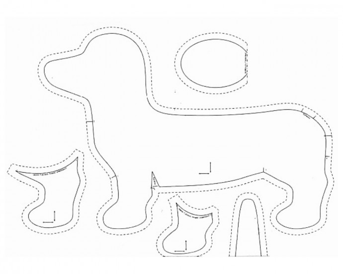 ​Интерьерная текстильная такса