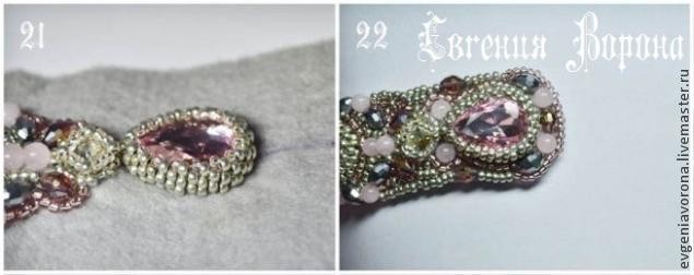 Нежный браслет вышитый бисером: мастер-класс, часть 2