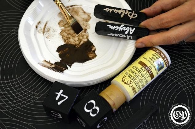 ​Вечный календарь настольный: мастер-класс по вживлению лазерной распечатки в дерево, часть 4