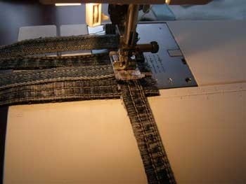 ​Джинсовая подставка под горячее