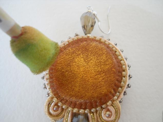 ​Мастер-класс по сутажу "Сутажные серьги Винтаж": часть 9