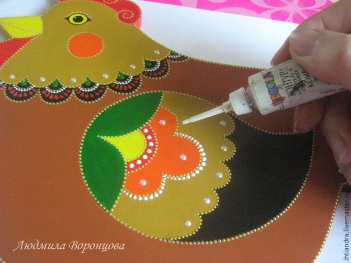 Создаем панно с крючками "Курочка": часть 1