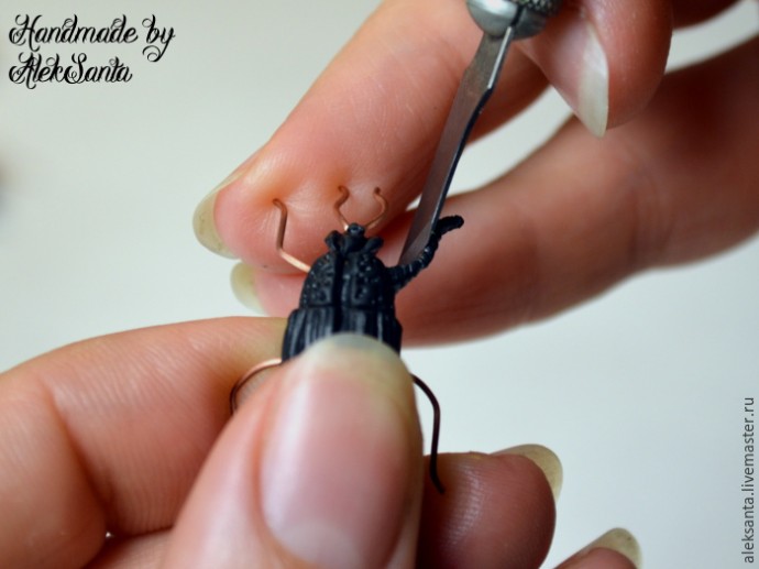 Жук из запекаемой полимерной глины: мастер-класс, часть 4