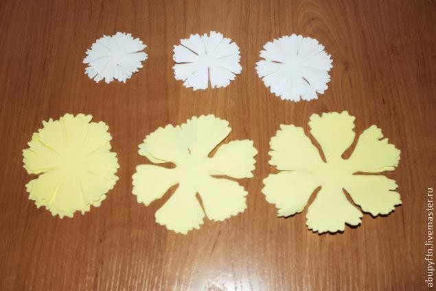 ​Пион из фоамирана своими руками: часть 1