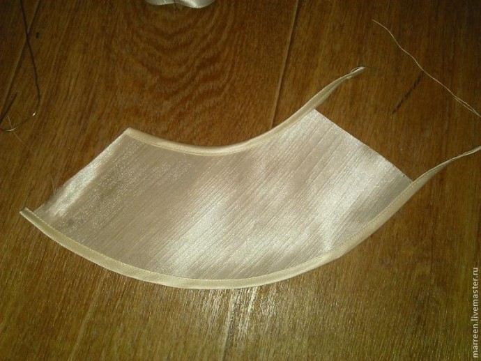 Бокал-подсвечник: изготовление абажура из ткани