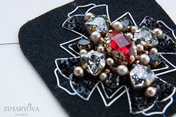 ​Создаем брошь-орден "Primavera": часть 3