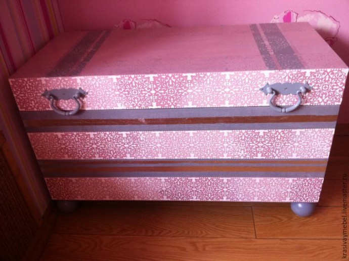 ​Декорирование сундука в объемной технике: часть 2