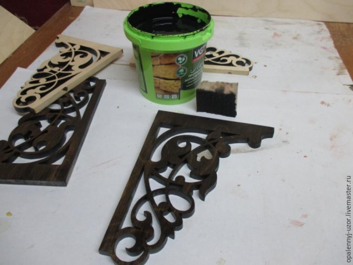 Изготовление настенной полочки "Цветочная Карусель": часть 2 Изготовление настенной полочки "Цветочная Карусель": часть 2