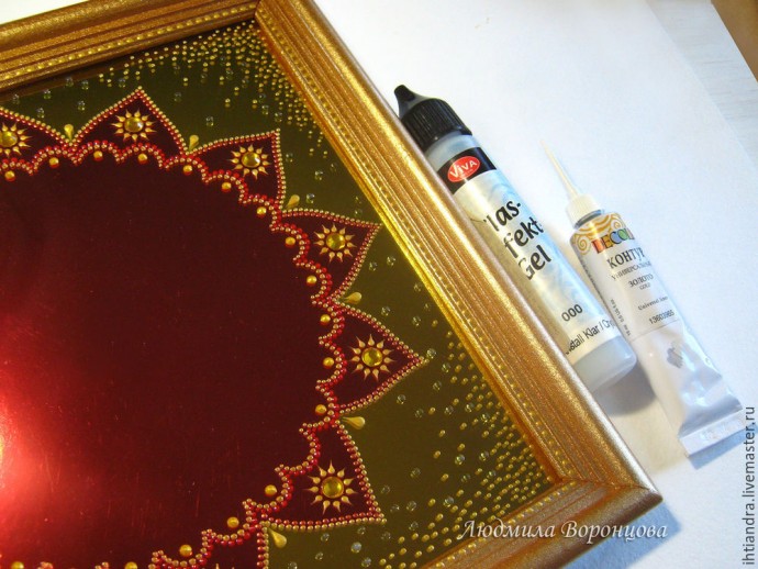 Панно "Огненный петух": часть 3