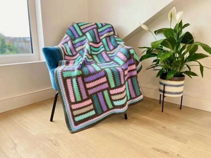 Плед или коврик крючком