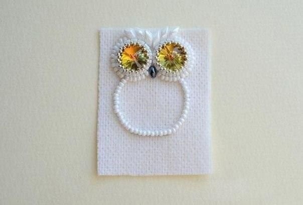 Сова из бисера