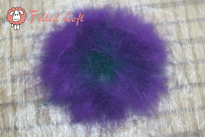 Мокрое валяние: цельноваляный пион, часть 1