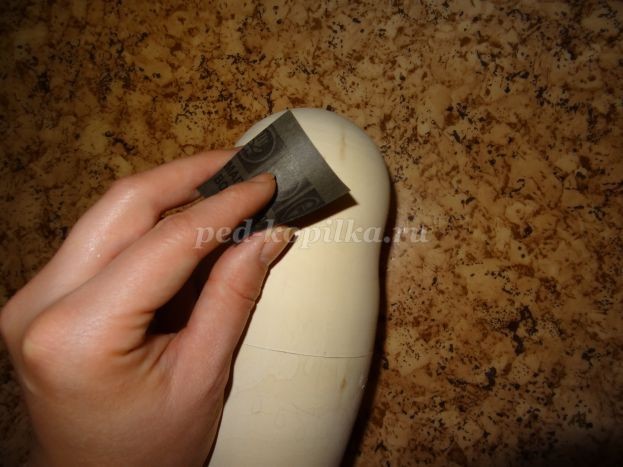 Роспись деревянной матрёшки: часть 1