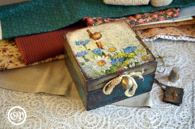 ​Шкатулка для рукодельницы в кантри-стиле: часть 4