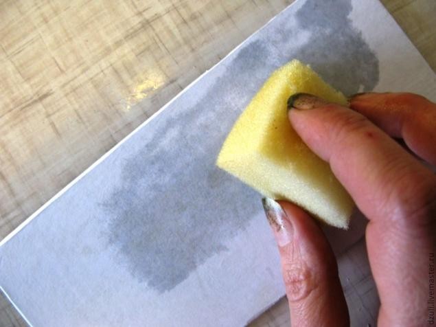 ​Состаренный фон под вживление лазерной распечатки: мастер-класс, часть 2