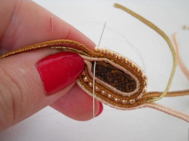 Сутажные серьги "Ромашки по-восточному": мастер-класс, часть 2