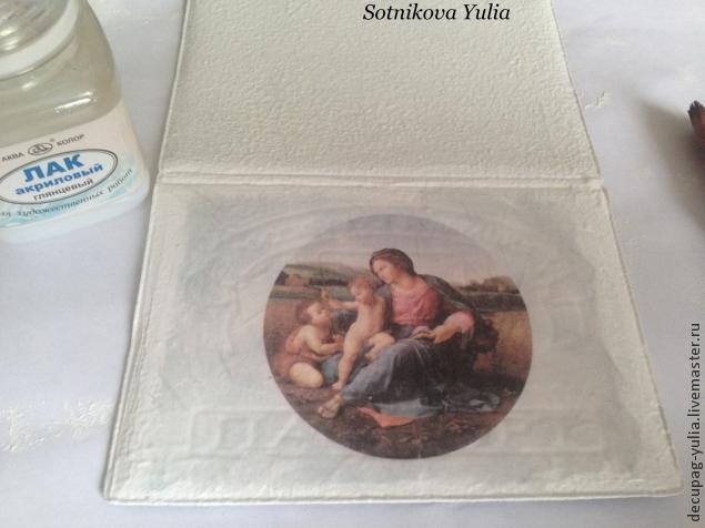 ​Морозные узоры с помощью салфеток