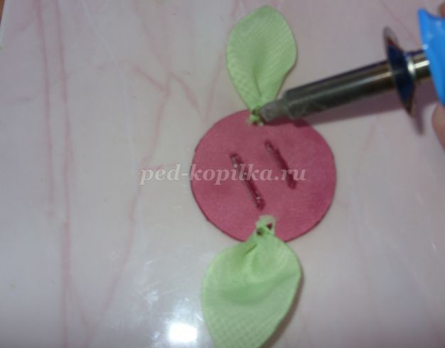 ​Цветок из шелка своими руками: часть 2