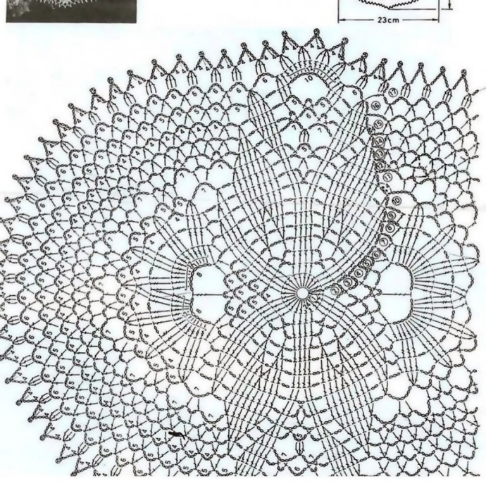 Овальная салфетка