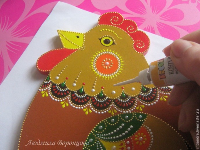 Создаем панно с крючками "Курочка": часть 1