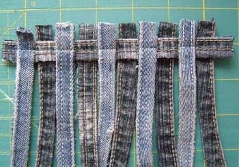 ​Джинсовая подставка под горячее