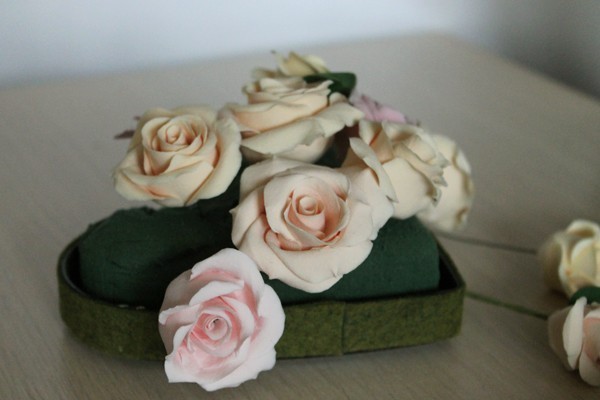 ​Мастерим сердце из роз: часть 6