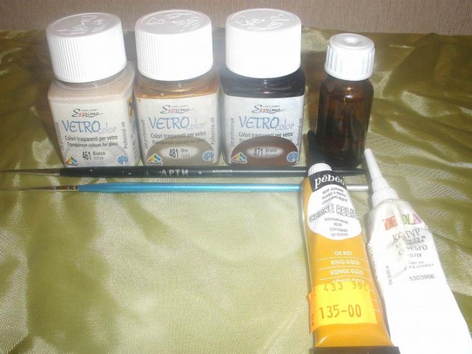 Витражная роспись бокалов "Пьяные цветы"