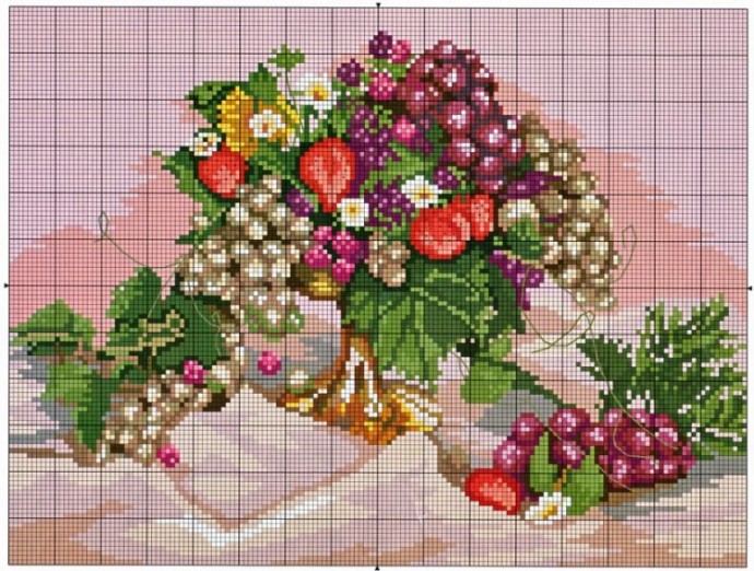 ​Вышиваем красивые натюрморты: часть 3