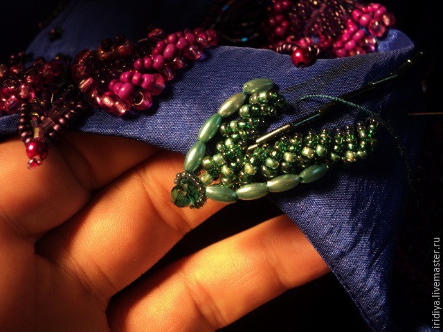 ​Вышивка платья бисером: мастер-класс, часть 8